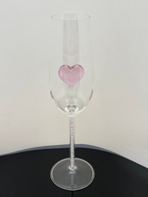 The Heart Champagne Flute™ Embellished with Swarovski Crystals in the Stem